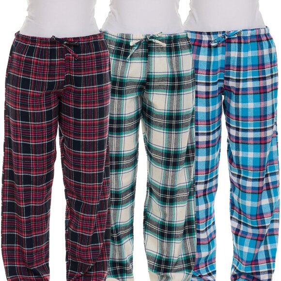 Flannel Sleep Pants Cozy Lounge Wear Premium Cotton Soft Drawstring Waist
